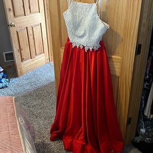 2-piece size 10 prom dress. No stains and great condition.